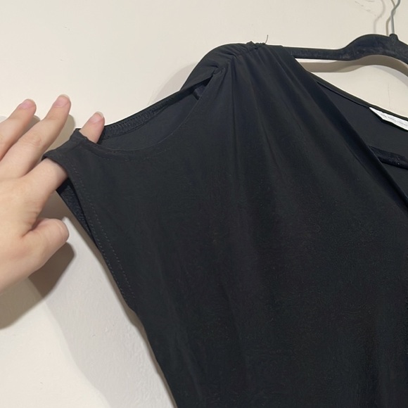 NWT New York & Company Black Cold Shoulder Jumpsuit - Picture 2 of 6